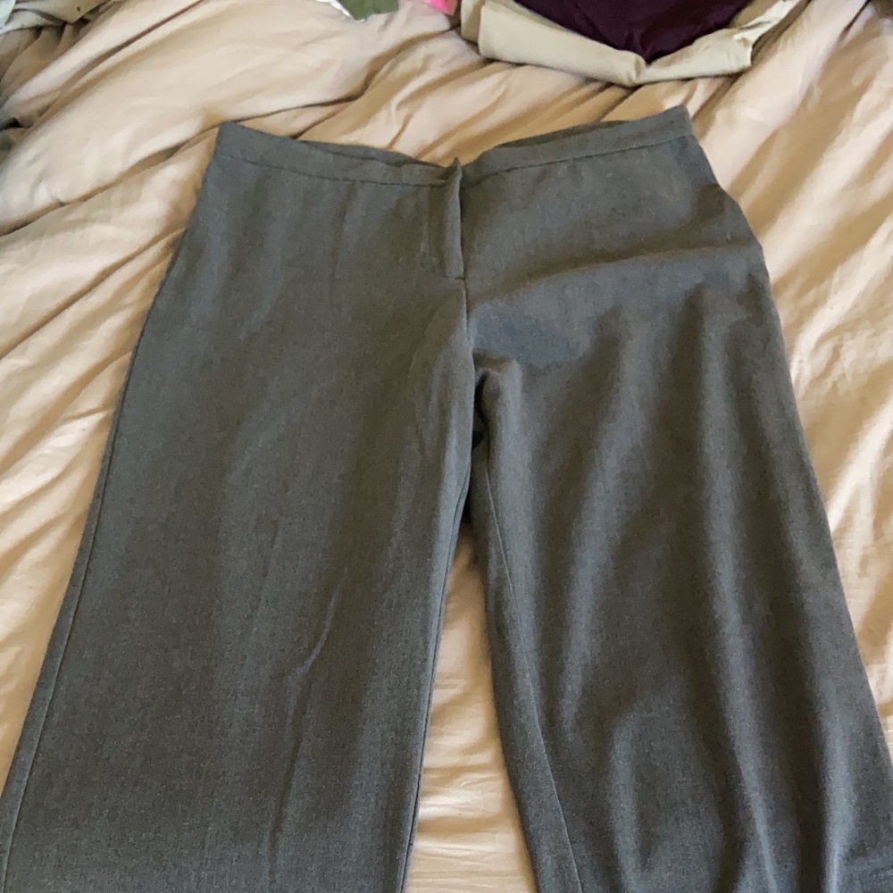 High waist straight leg dress pants